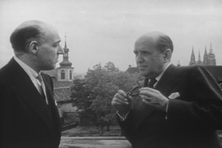 Ambassador Laurence Steinhardt with Jan Masaryk