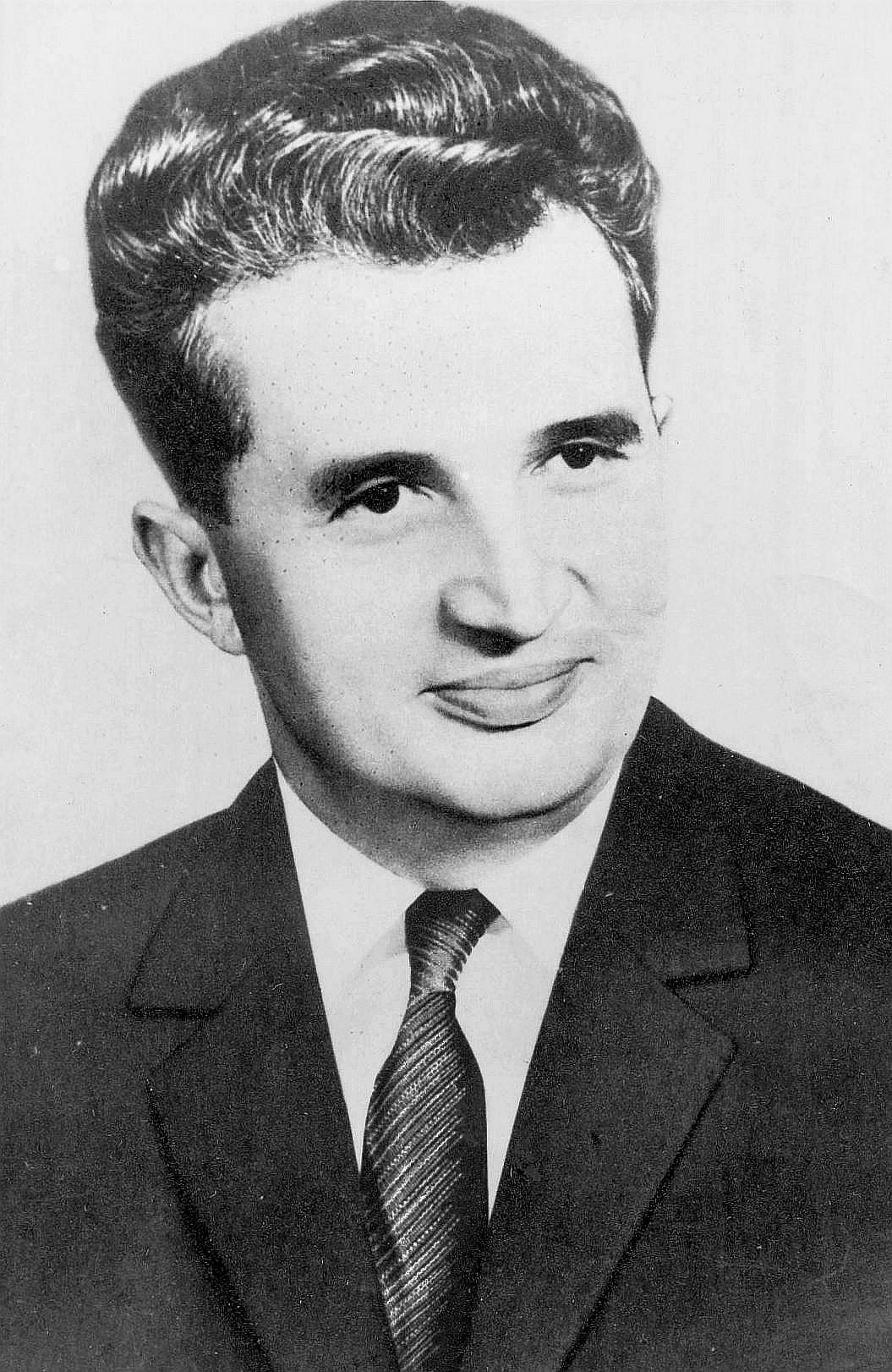 Official portrait of Nicolae Ceaușescu as the new general secretary of the Romanian Communist Party, 1965