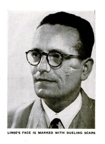 A captioned magazine portrait of Walter Linse, printed in LIFE on 28 July 1952